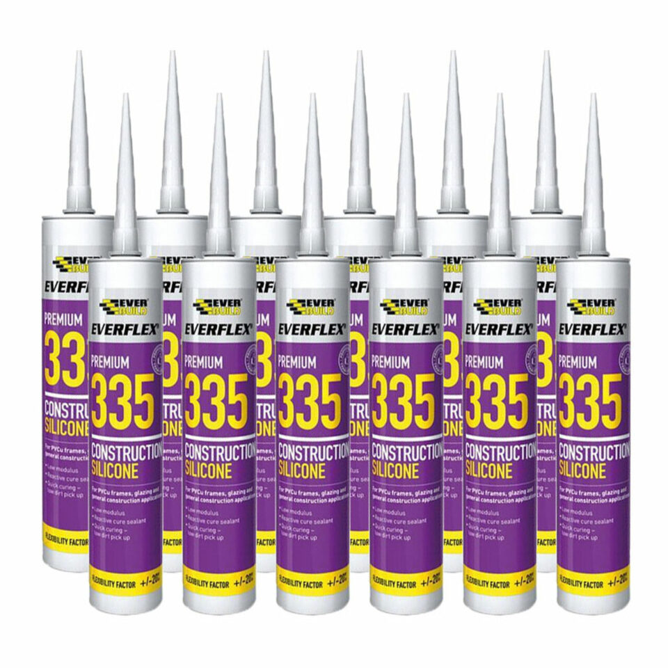EVERFLEX PREMIUM 335 CONSTRUCTION SILICONE – Sutcliffe Tools