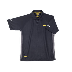 DEWALT RUTLAND GREY BLACK POLO SHIRT LARGE