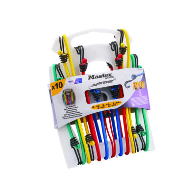 Masterlock TWIN WIRE BUNGEE ORGANISER 10PC