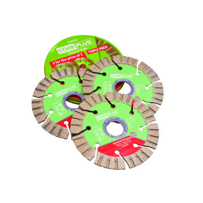 Coreplus 3PC 115MM GP HYBRID DIAMOND BLADE SET