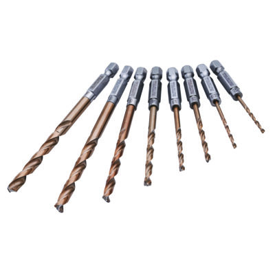 Faithfull Q/C HSS 7 EDGE IMPACT BIT 8PC SET 2-8MM