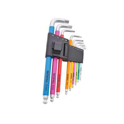 Faithfull HEX KEY SET MULTICOLOURED (9PC) METRIC