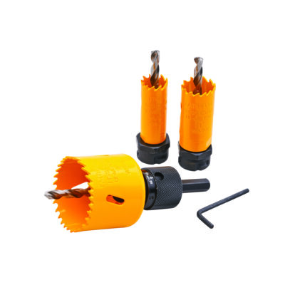Faithfull QUICK CHANGE ARBOR WITH THREE BIM HOLESAWS (20/25/51mm)