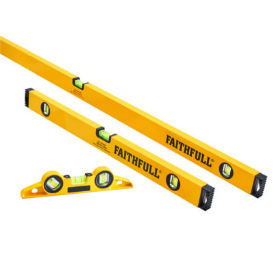 Faithfull 3PC LEVEL SET  (1200MM + 600MM+240MM)