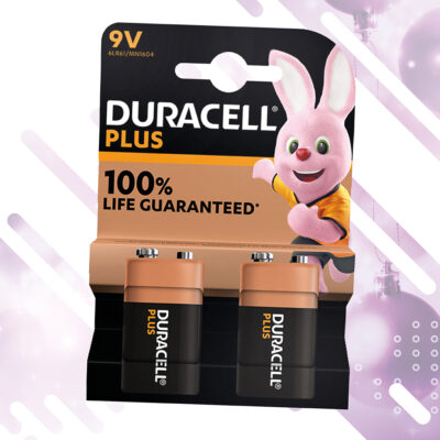 Duracell 9V Battery Twin Pack