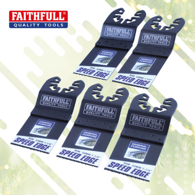 Faithfull 32mm Multi-Tool Speed Edge Blade (5 Pack)