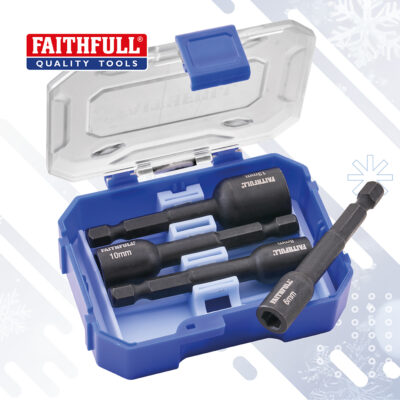 Faithfull 4 Piece Impact Nut Driver Set