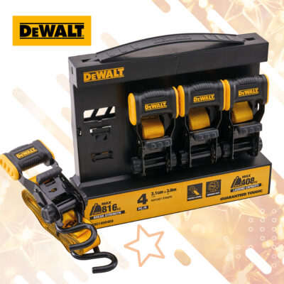 DeWalt 4 Piece Ratchet Strap Set