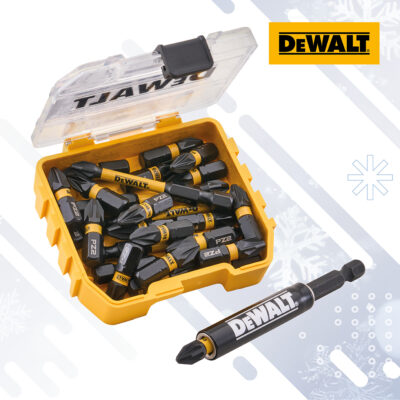 DeWalt 25 Piece PZ2 25 & 50mm Bit Set with Mag Adaptor
